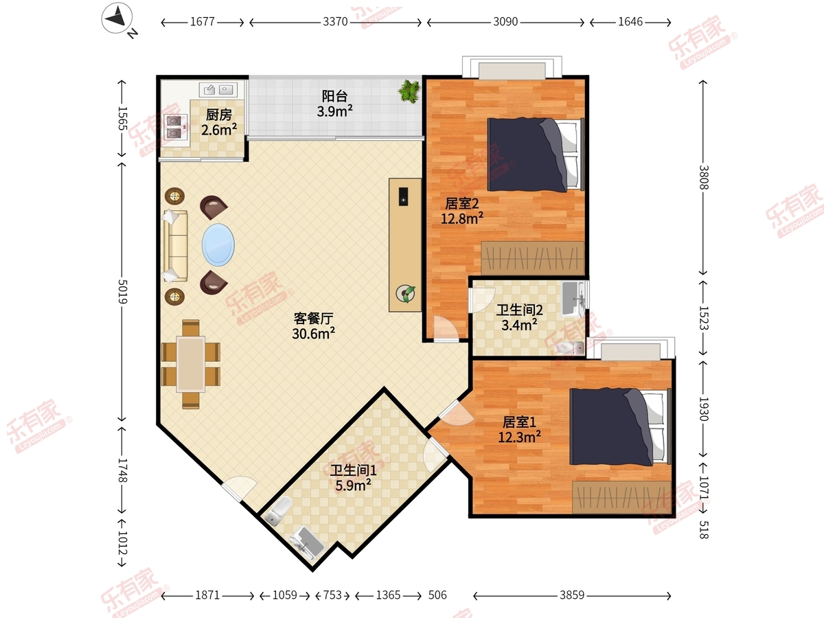 丹枫白露户型图