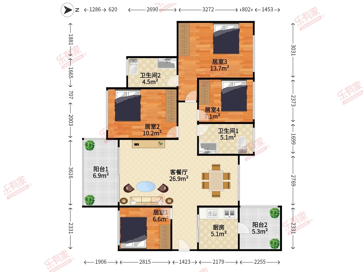 京基御景印象一期户型图