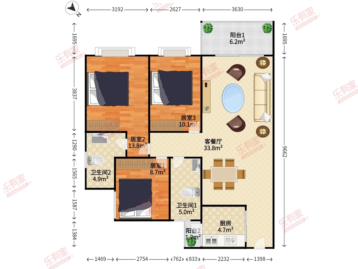 山水江南花园户型图