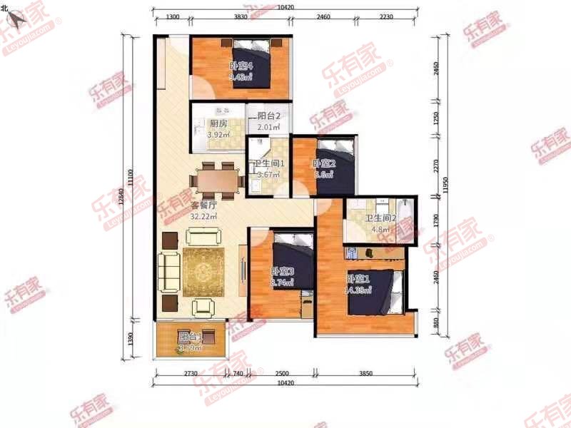 信义嘉御山5期户型图