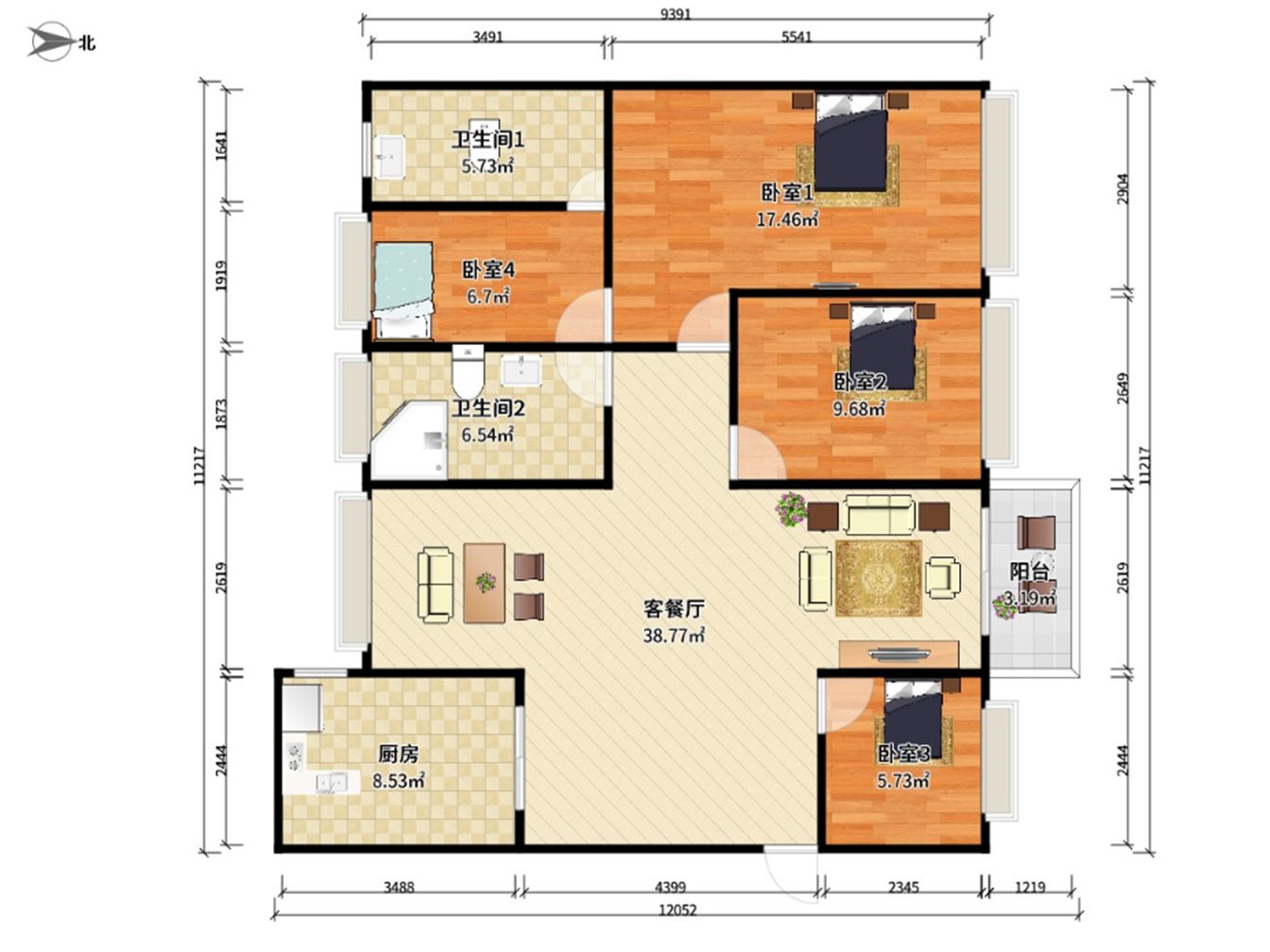 名雅世家户型图