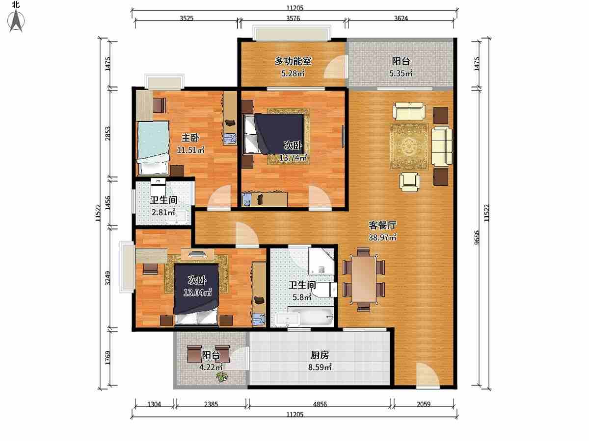 新会碧桂园柏丽郡户型图