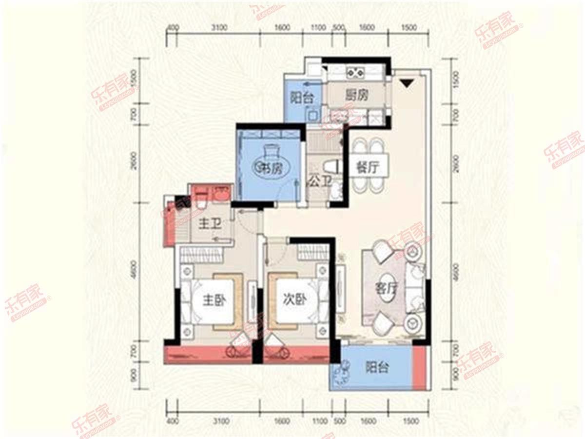 悠山美地家园户型图