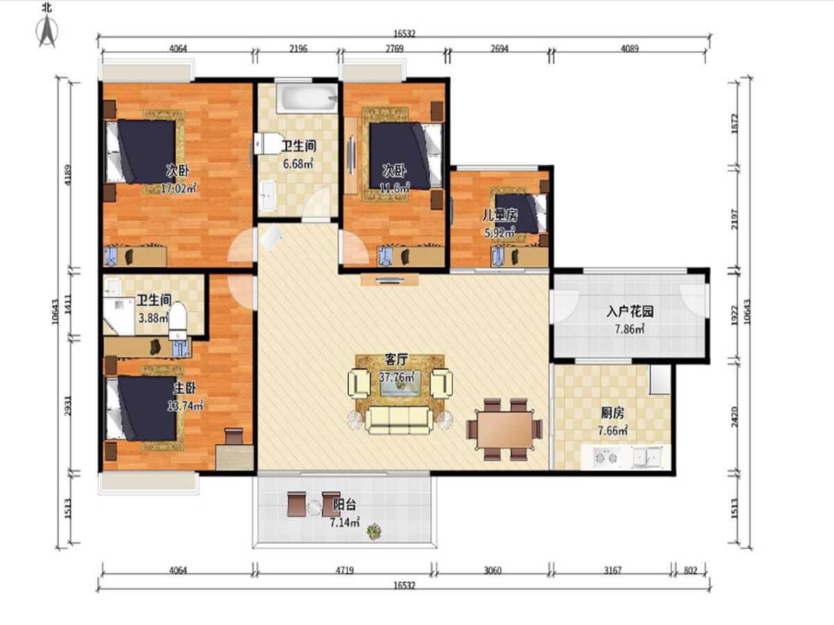 金河湾豪庭户型图