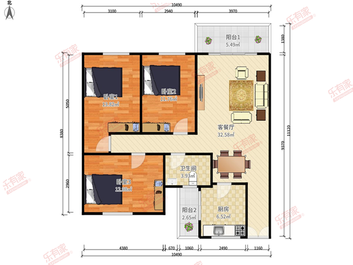 三正半山豪苑户型图