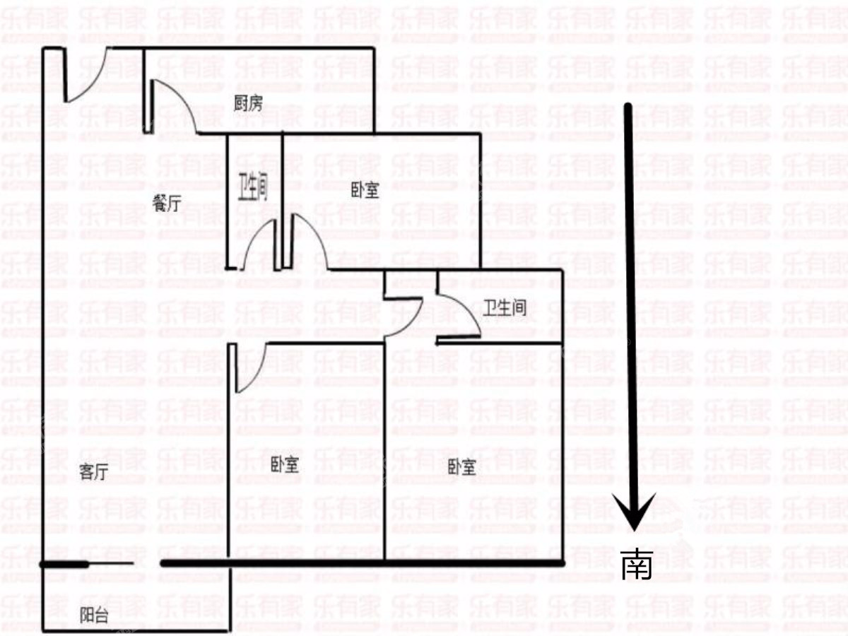 凤凰城凤馨苑3室1厅2卫98㎡