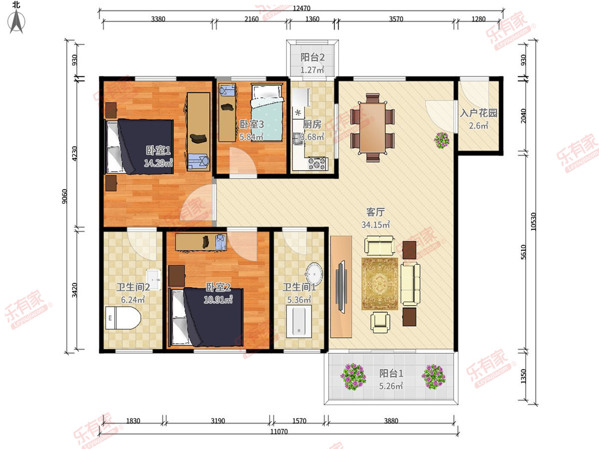 中建芙蓉嘉苑户型图