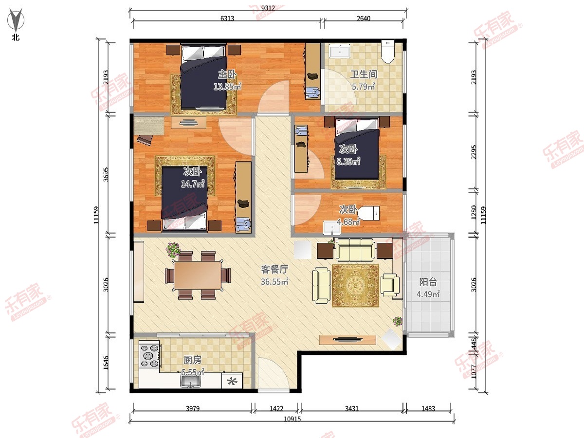 锦地翰城二期a区户型图