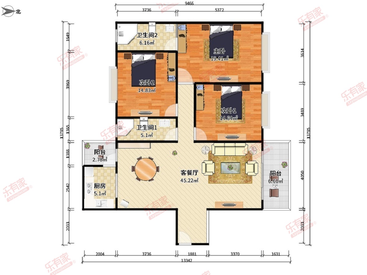 朝南维港半岛户型图
