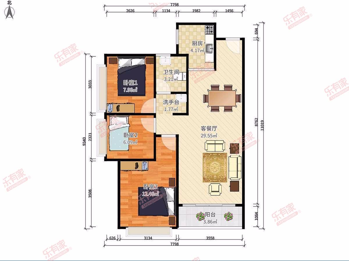 天汇城近地铁口诚心出售中高楼层户型方正有钥匙随时看房-深圳乐有家