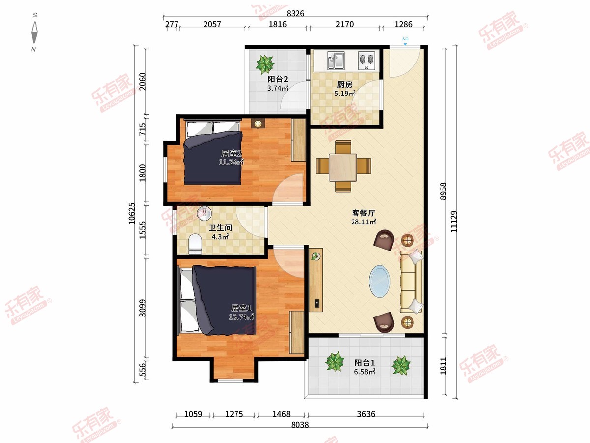 盛世名门户型图