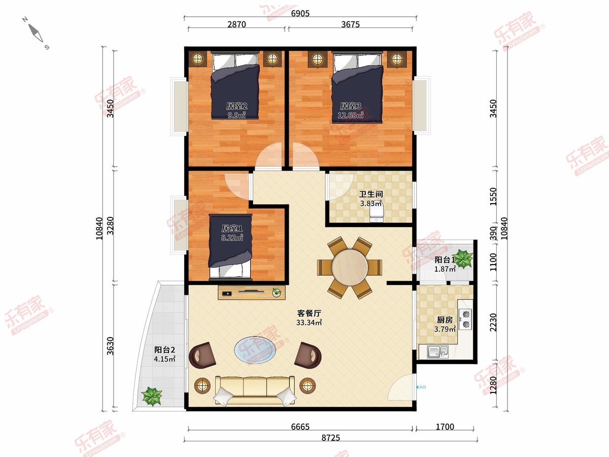 桃源居13区户型图