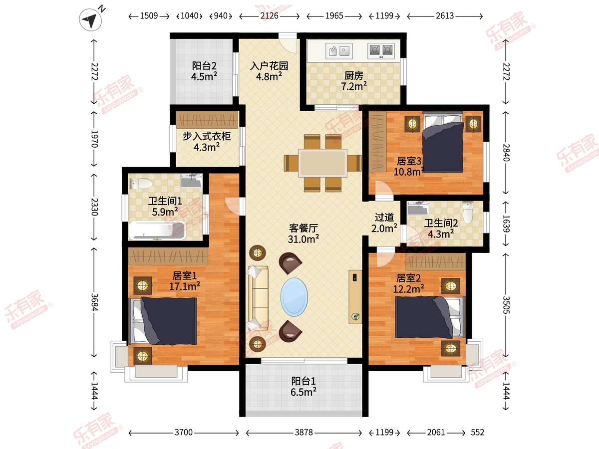 中信凯旋国际户型图