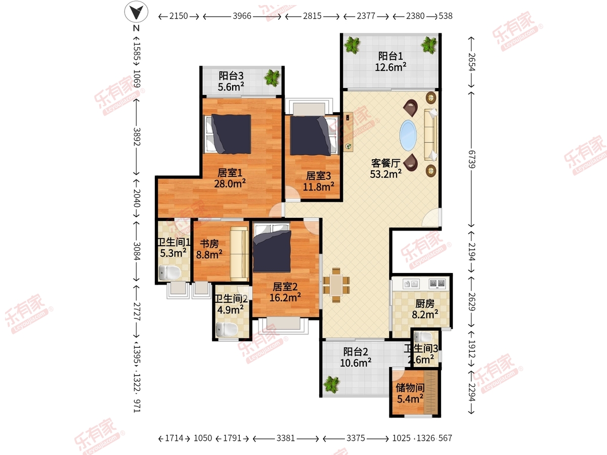 东湖洲花园户型图