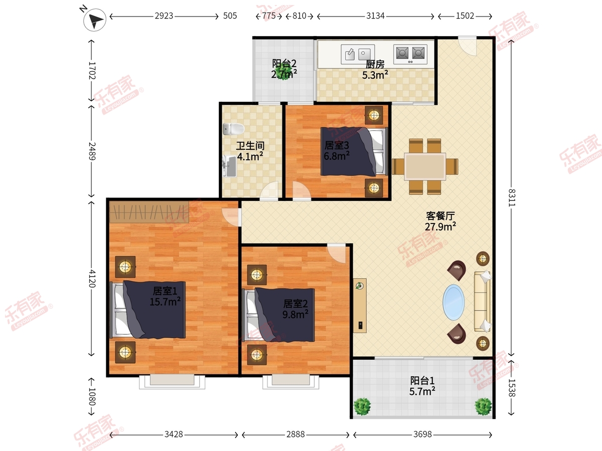 翠湖豪苑户型图