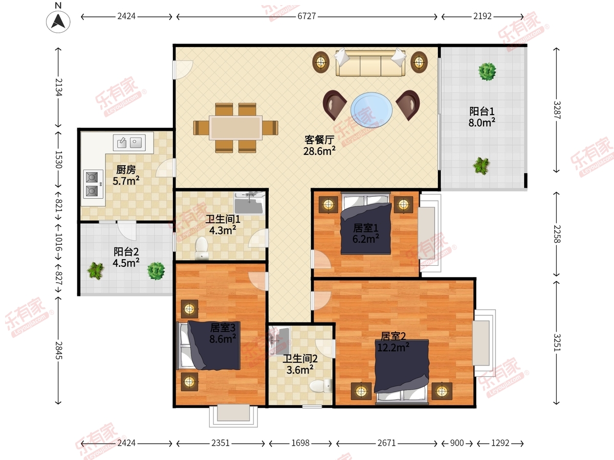 凤凰城凤馨苑户型图