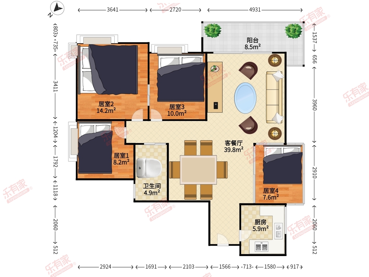 光大花园三期(e区)户型图