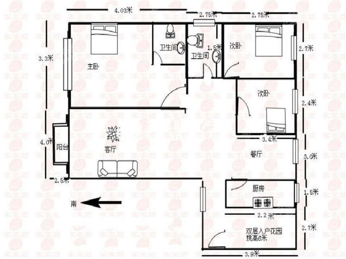 碧水龙庭户型图