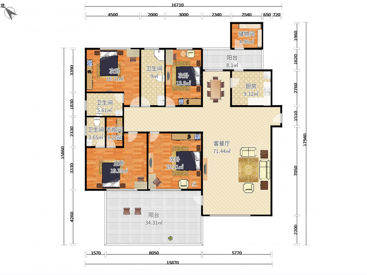 香域中央花园户型图