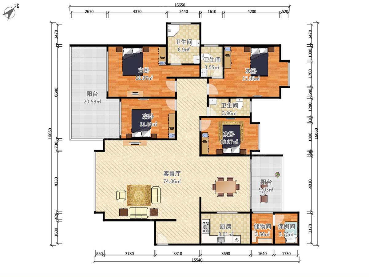 香域中央花园户型图