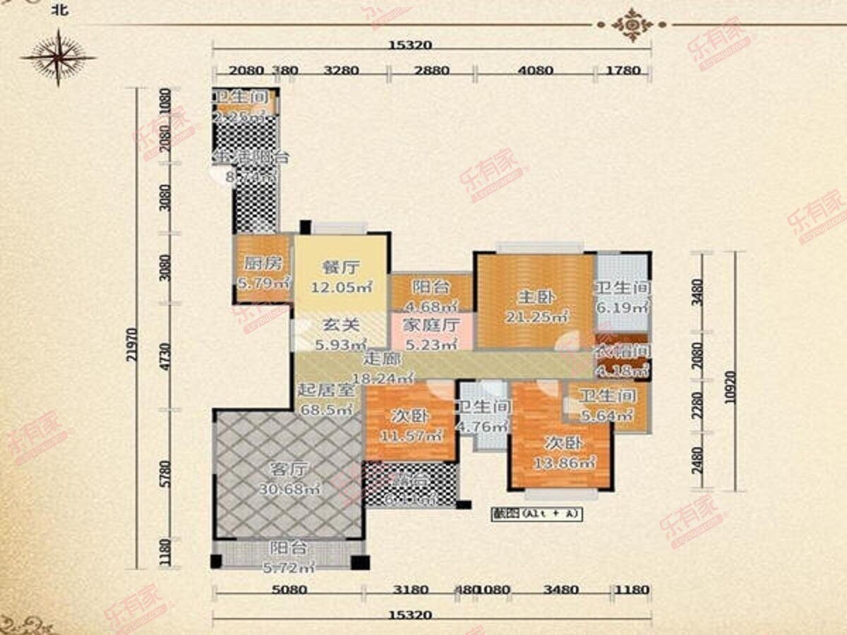 山语清晖花园户型图