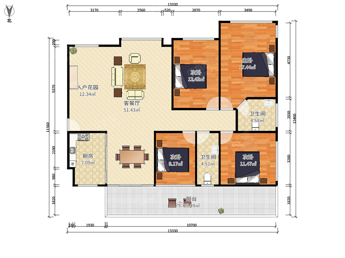 西岸观邸户型图