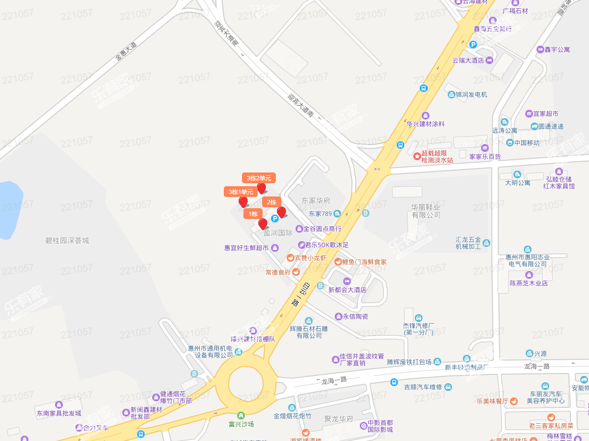 盈润国际花园栋阁分布图