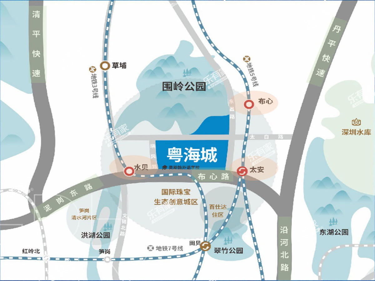 悦彩城位置图