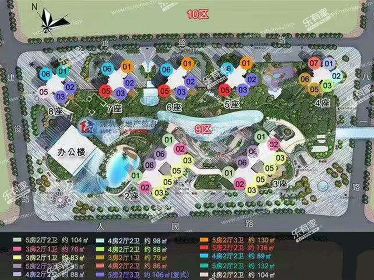 长江中心小区平面图1