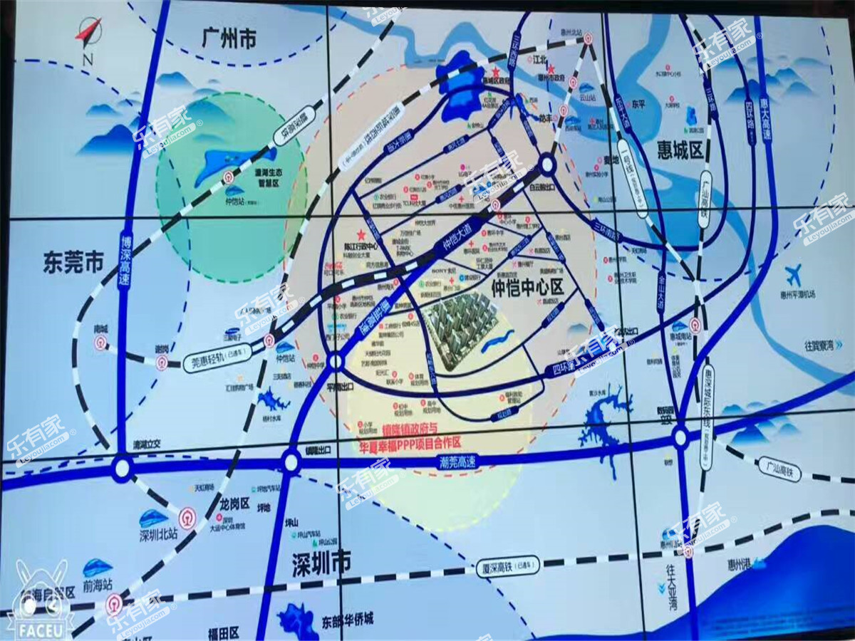 新力君悦湾(惠州)位置图1