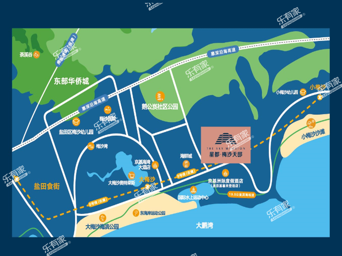 星都•梅沙天邸位置图1