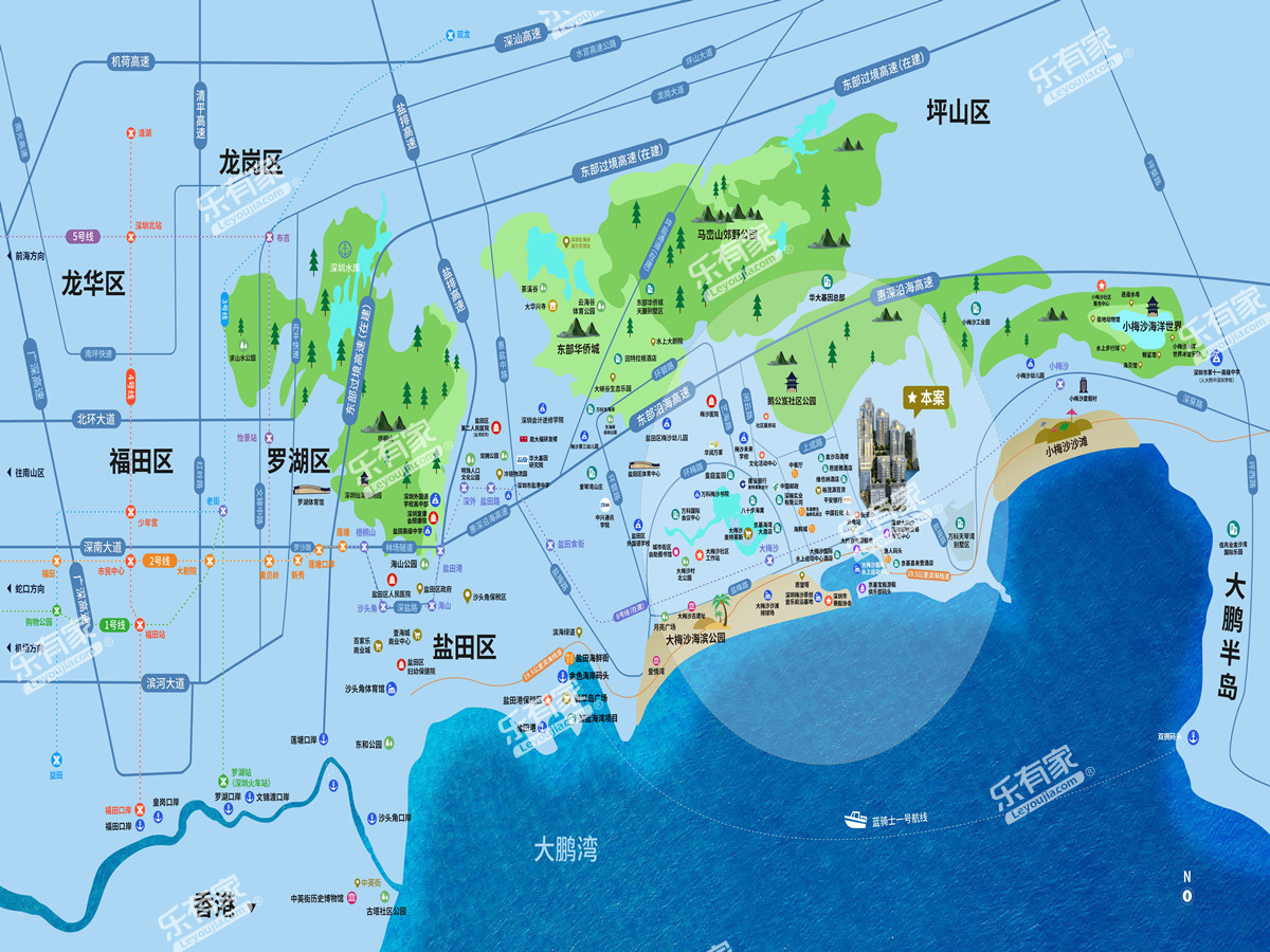 星都•梅沙天邸位置图2