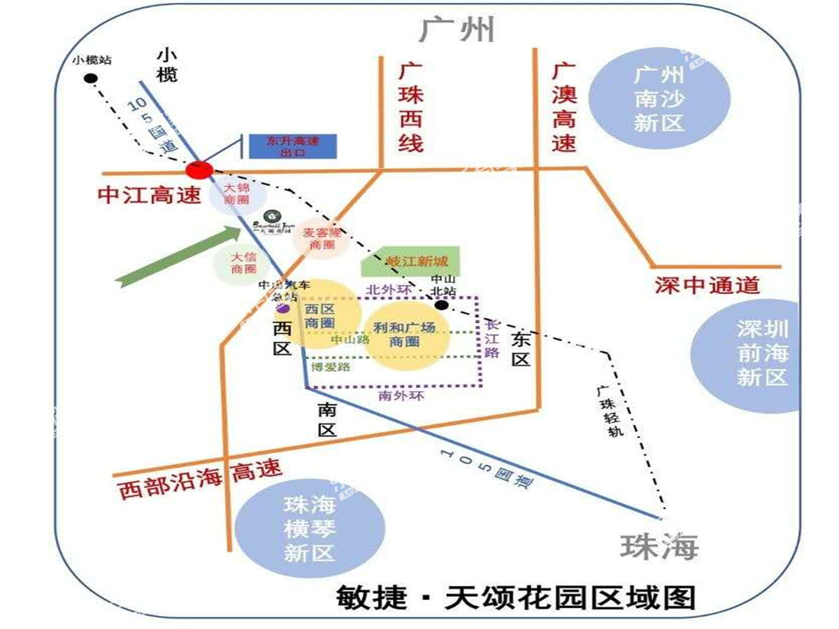 天颂花园位置图2