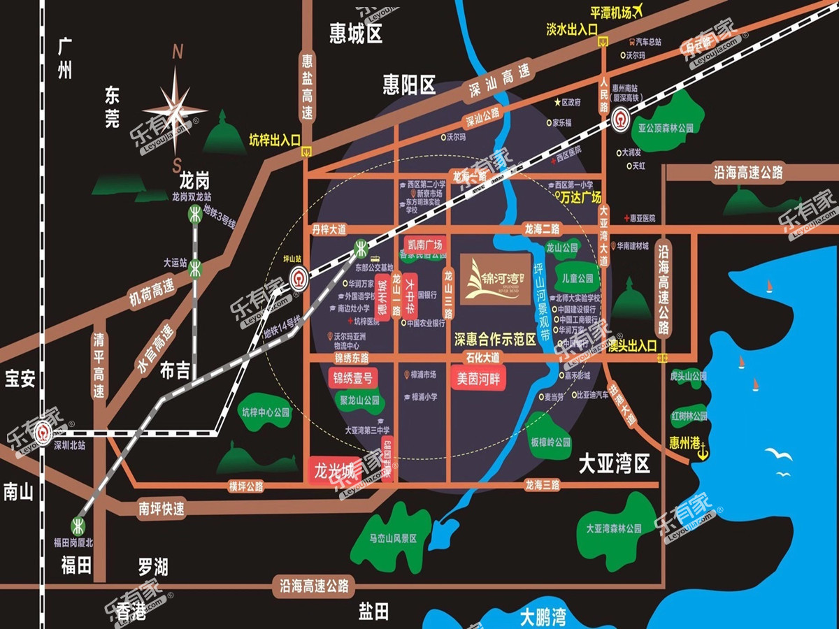 锦河湾区域位置图