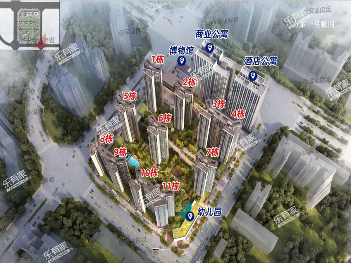 方直紫珑府小区平面图2