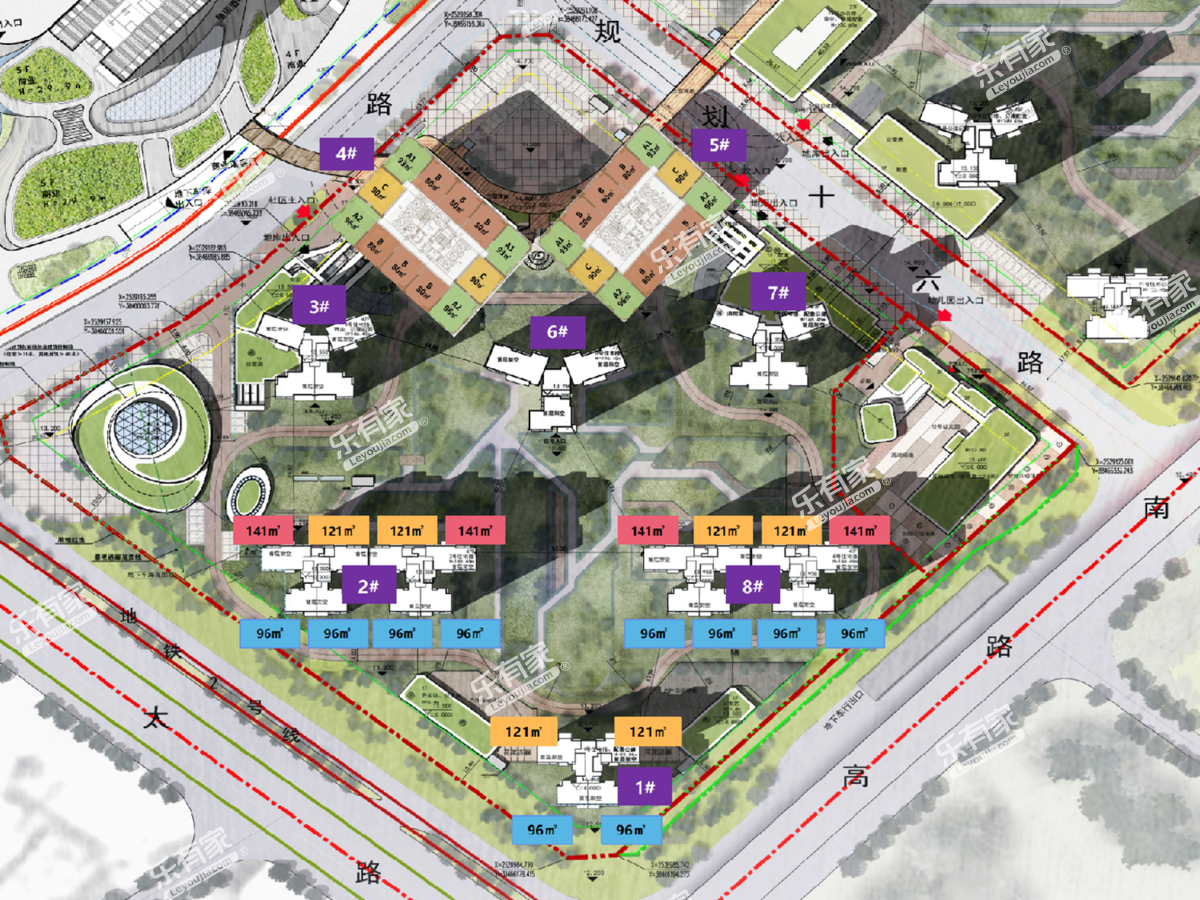 虎门高铁站TOD核心区综合开发项目小区平面图1
