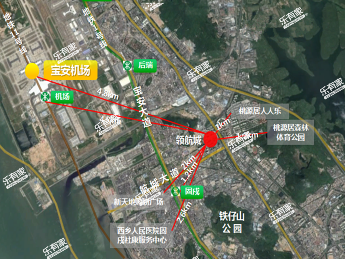 领航城领誉华府位置图1