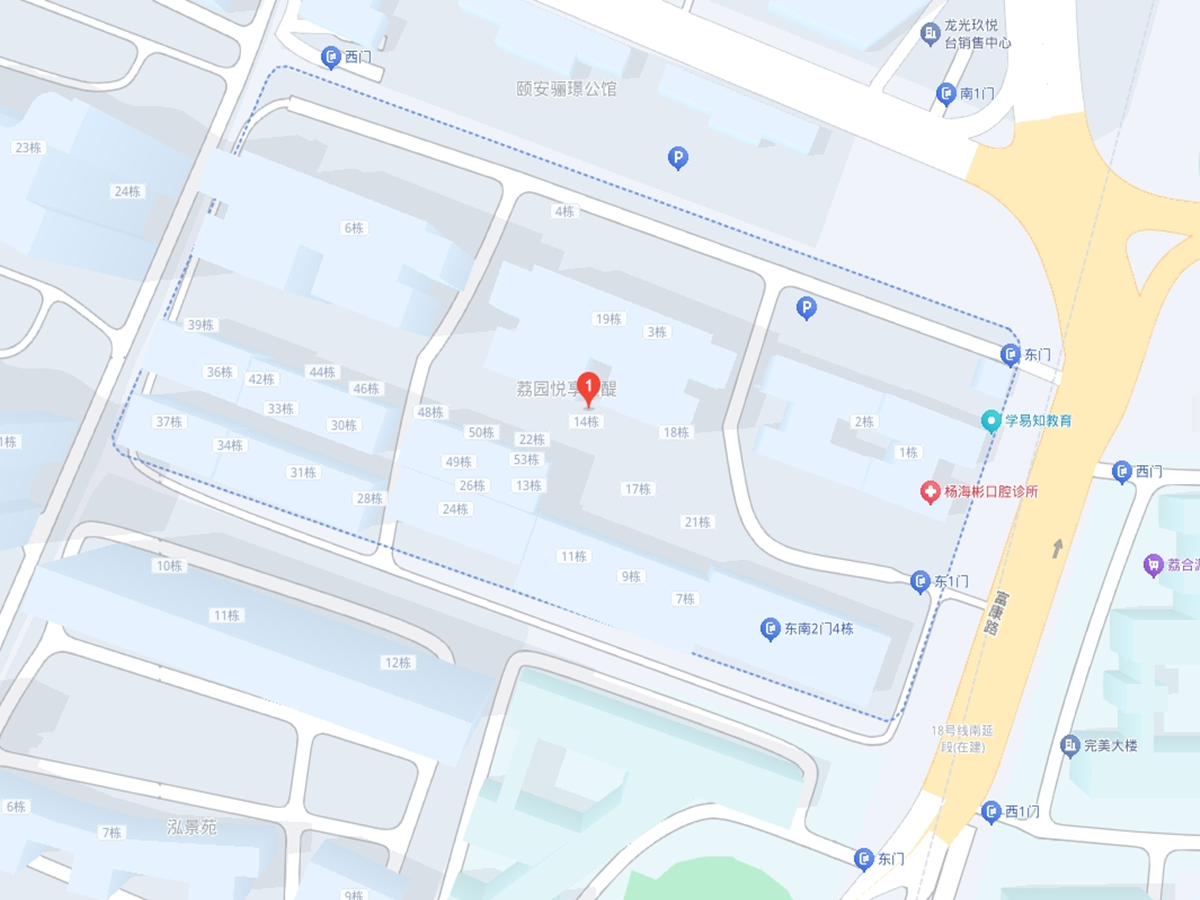 悦享星醍小区平面图1