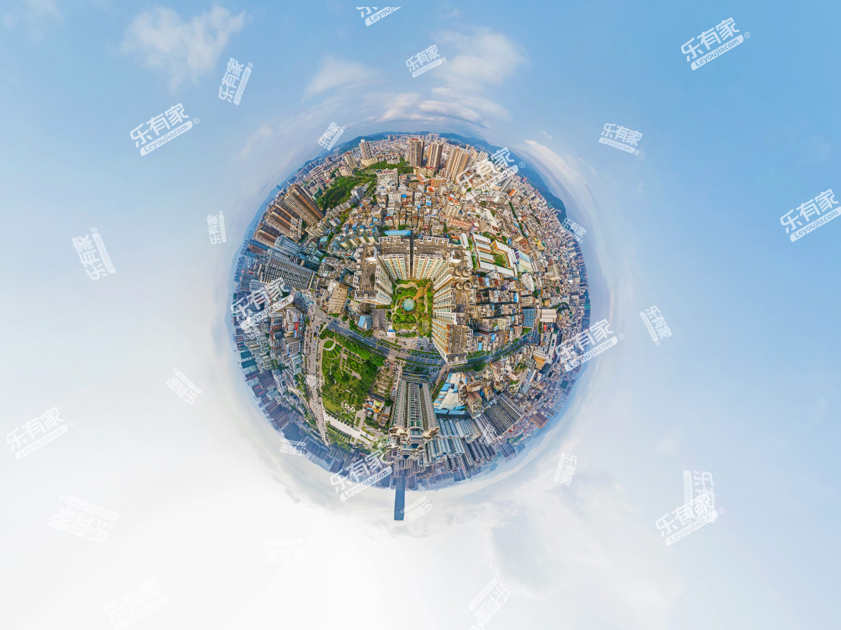都市广场小区航拍