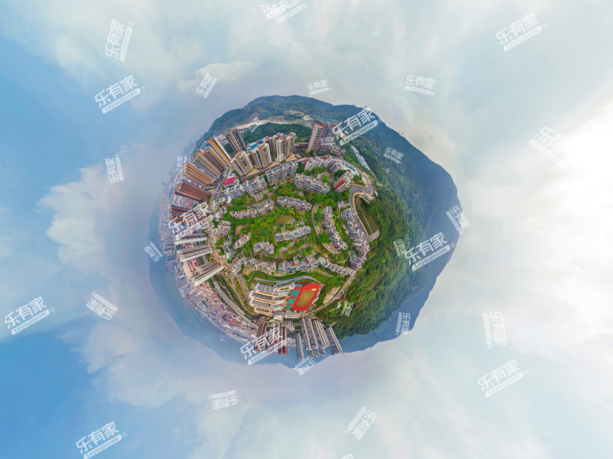 中海半山溪谷小区航拍
