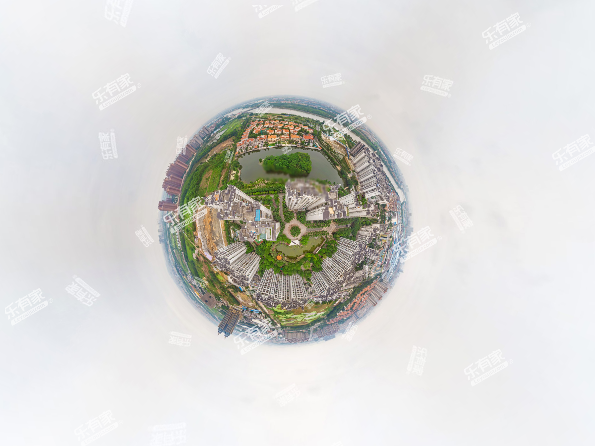 金海岸聚湖小区航拍