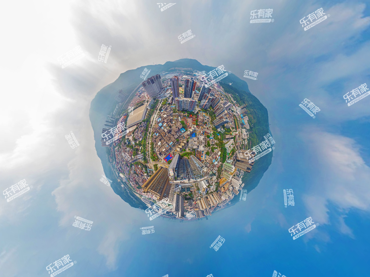 绿色盐港家园小区航拍