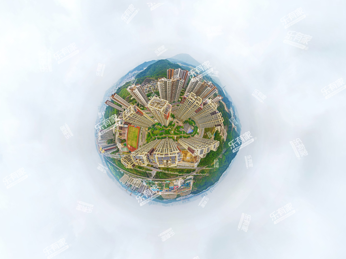 金地名峰花园小区航拍