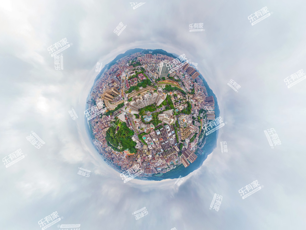 阳台山庄小区航拍