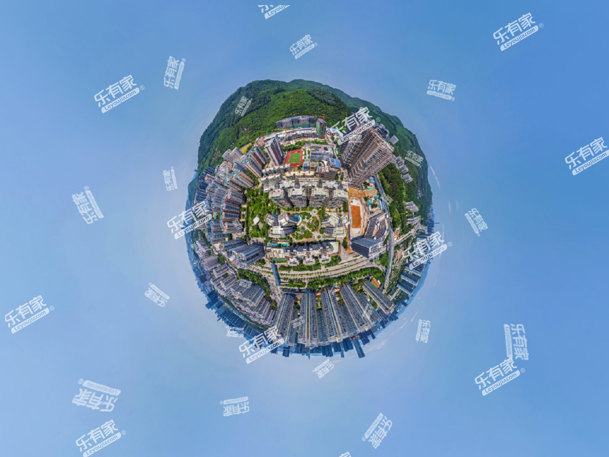 天地峰景园小区航拍