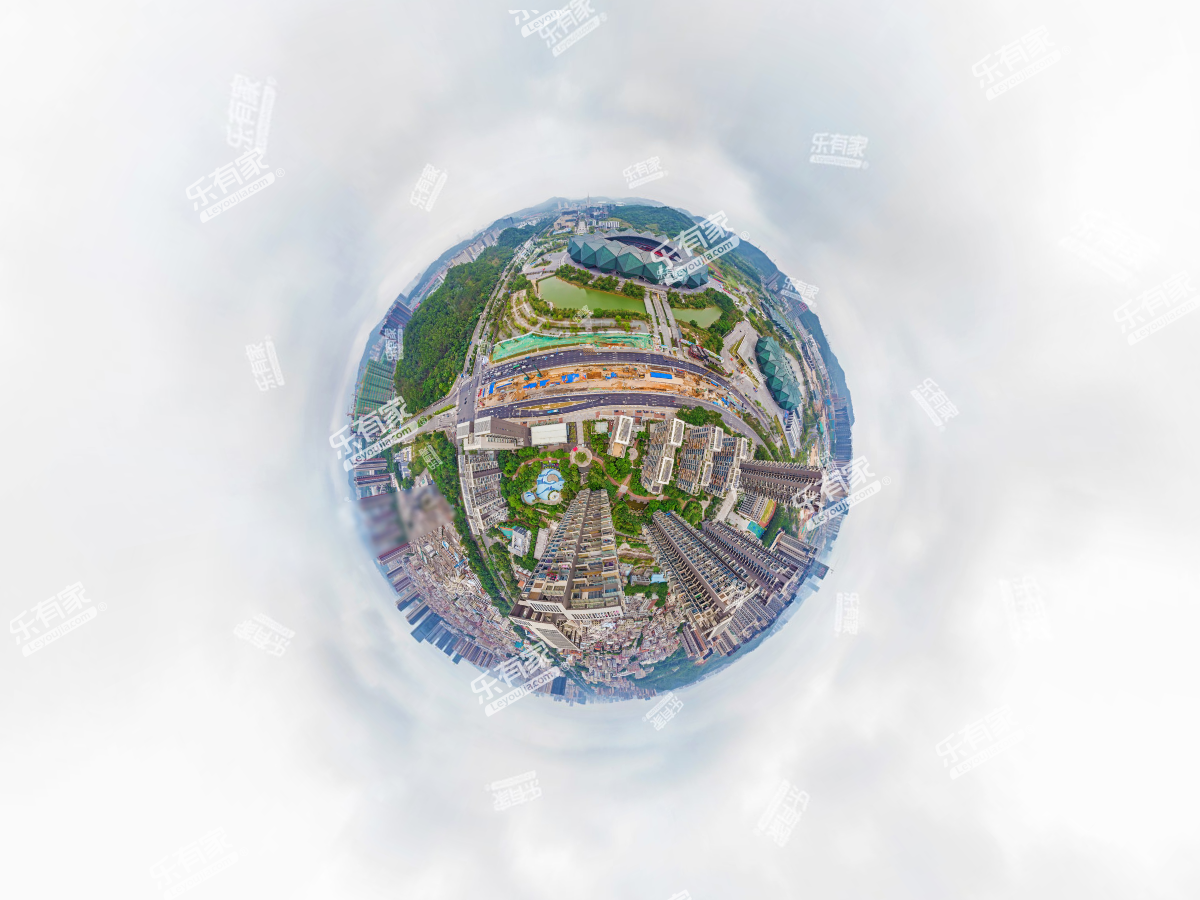 绿景城市立方小区航拍
