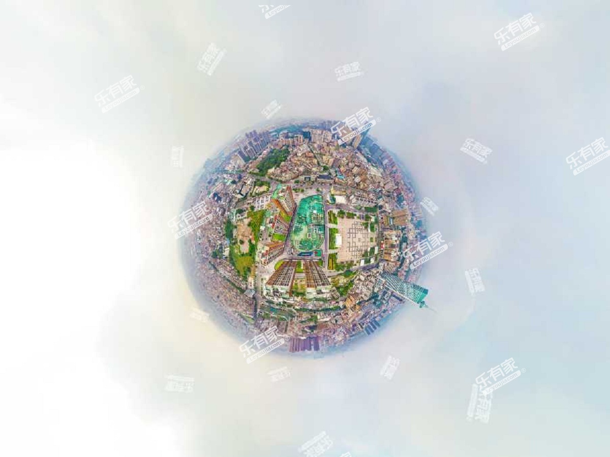万科城市广场小区航拍