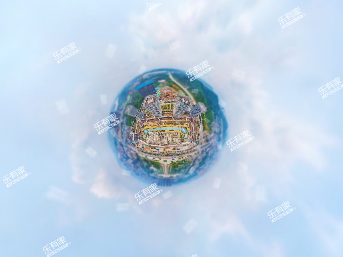 万达广场小区航拍