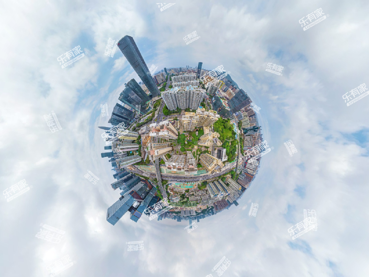 城市印象家园小区航拍