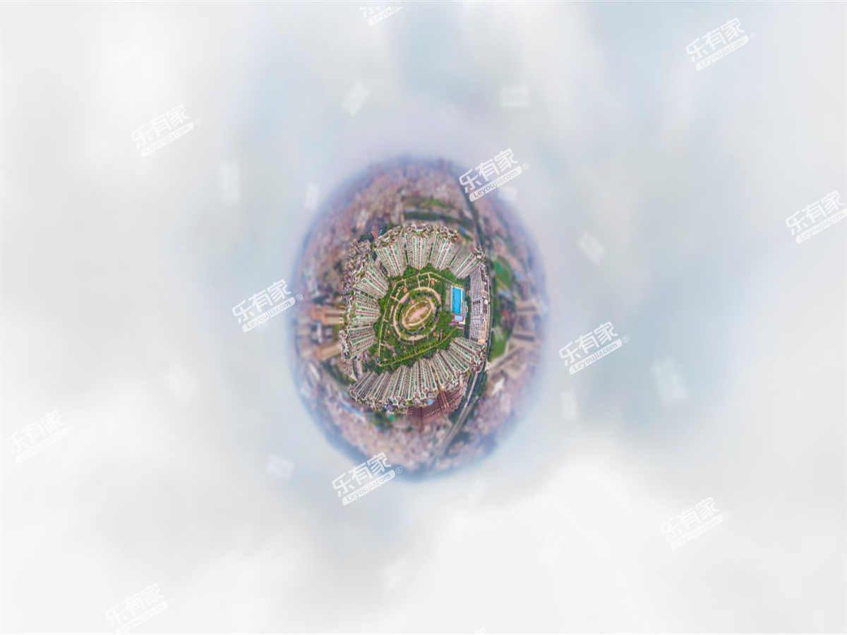 新月明珠花园小区航拍